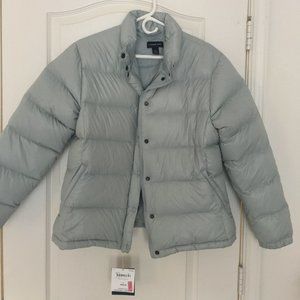 Lands End Bubble Coat Light Gray